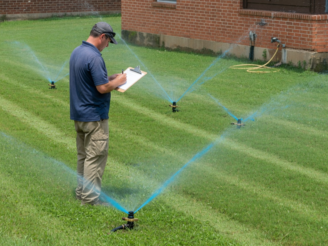 Lawn Sprinkler Repair — Spring job